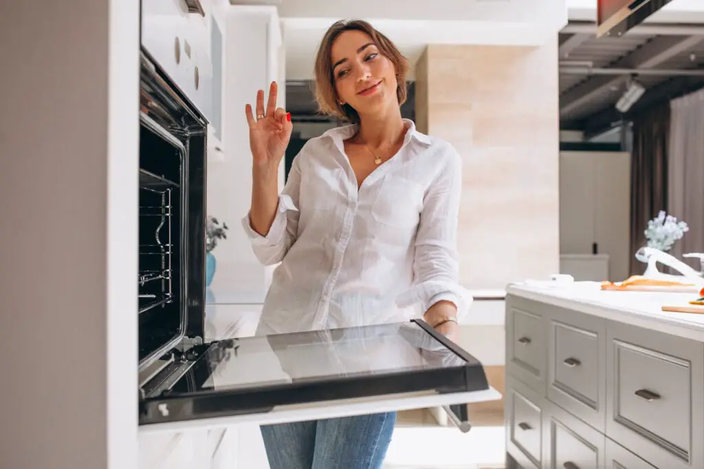microwave oven in kitchen
